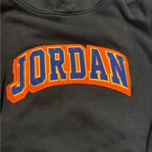 Jordan Black Sweatshirt with Vibrant Logo